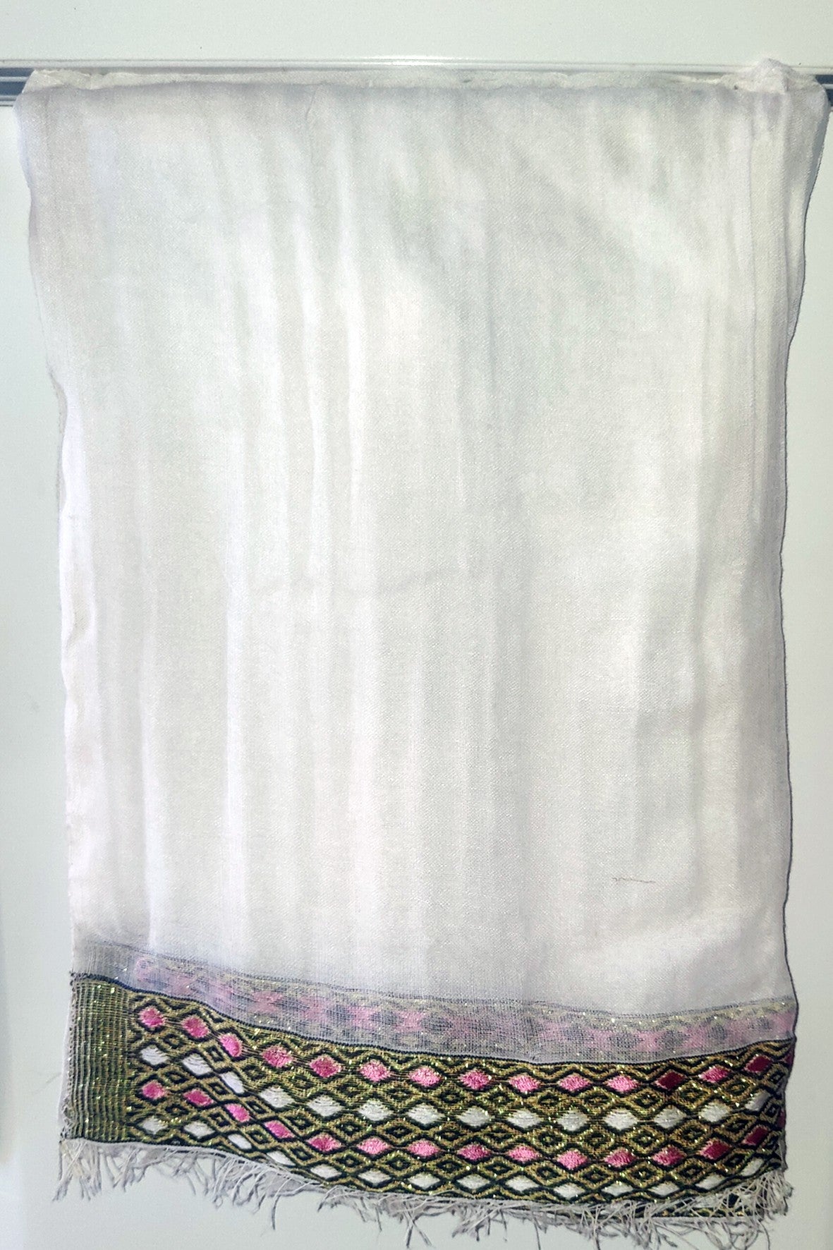 Handmade NEXELA 100% pure cotton design by WELEBA, showcasing intricate craftsmanship and soft natural fabric.