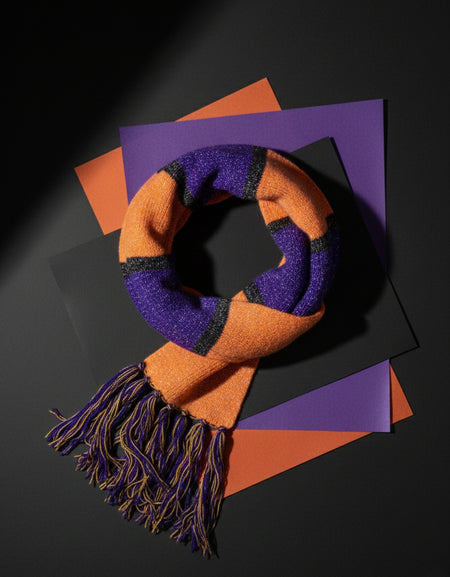 HZAM Heritage Scarf (Brown & Purple)